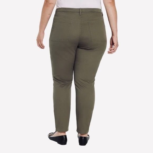 Banana Republic Ladies' High Rise Twill Pants, Olive Green, Size 12, NWT - Picture 2 of 16